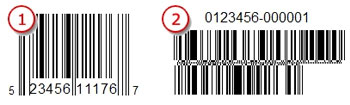 2 Parts of Coupon Barcode